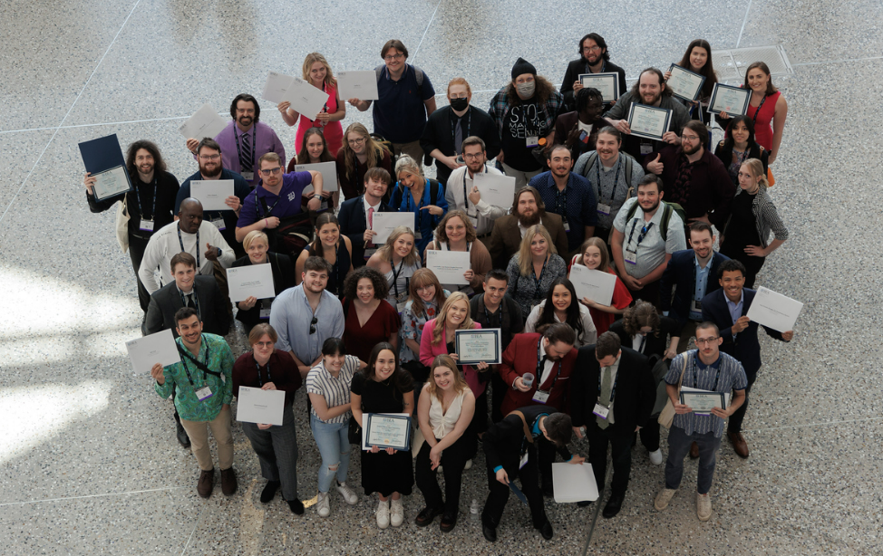 Group photo at the Broadcast Education Association Conference